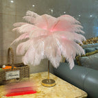 Rechargeable / White 40 Feathers