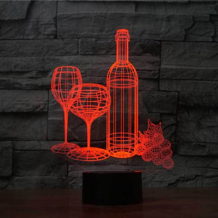 3D Nightlight Wine Night