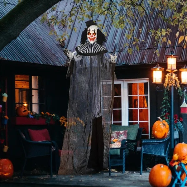6ft Tall Halloween Crazy Clown Inflatable
